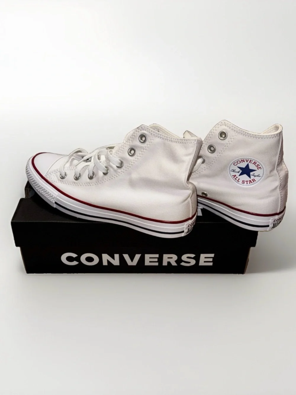 NIB Converse All Star Optical White High Top Sneakers Men’s 6/Women’s 8, M7650C